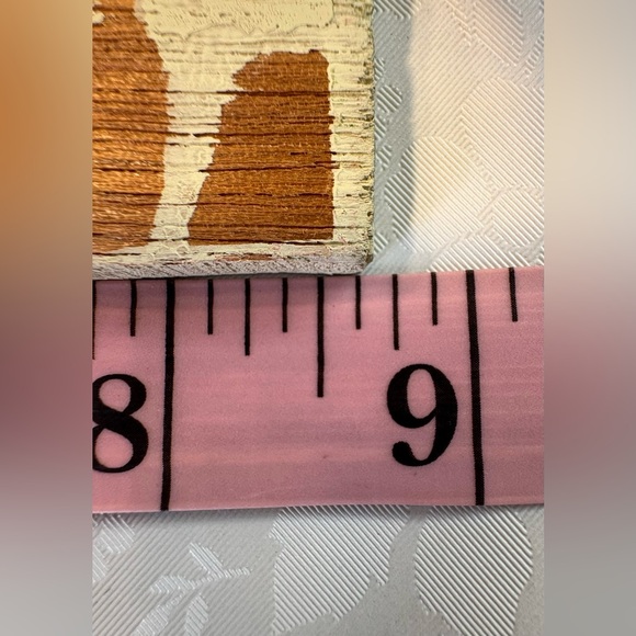 Christmas Decor: Vintage, Wood, Hand-Painted Old-Timey Sled, Cheerful Teddy Bear - Picture 5 of 6